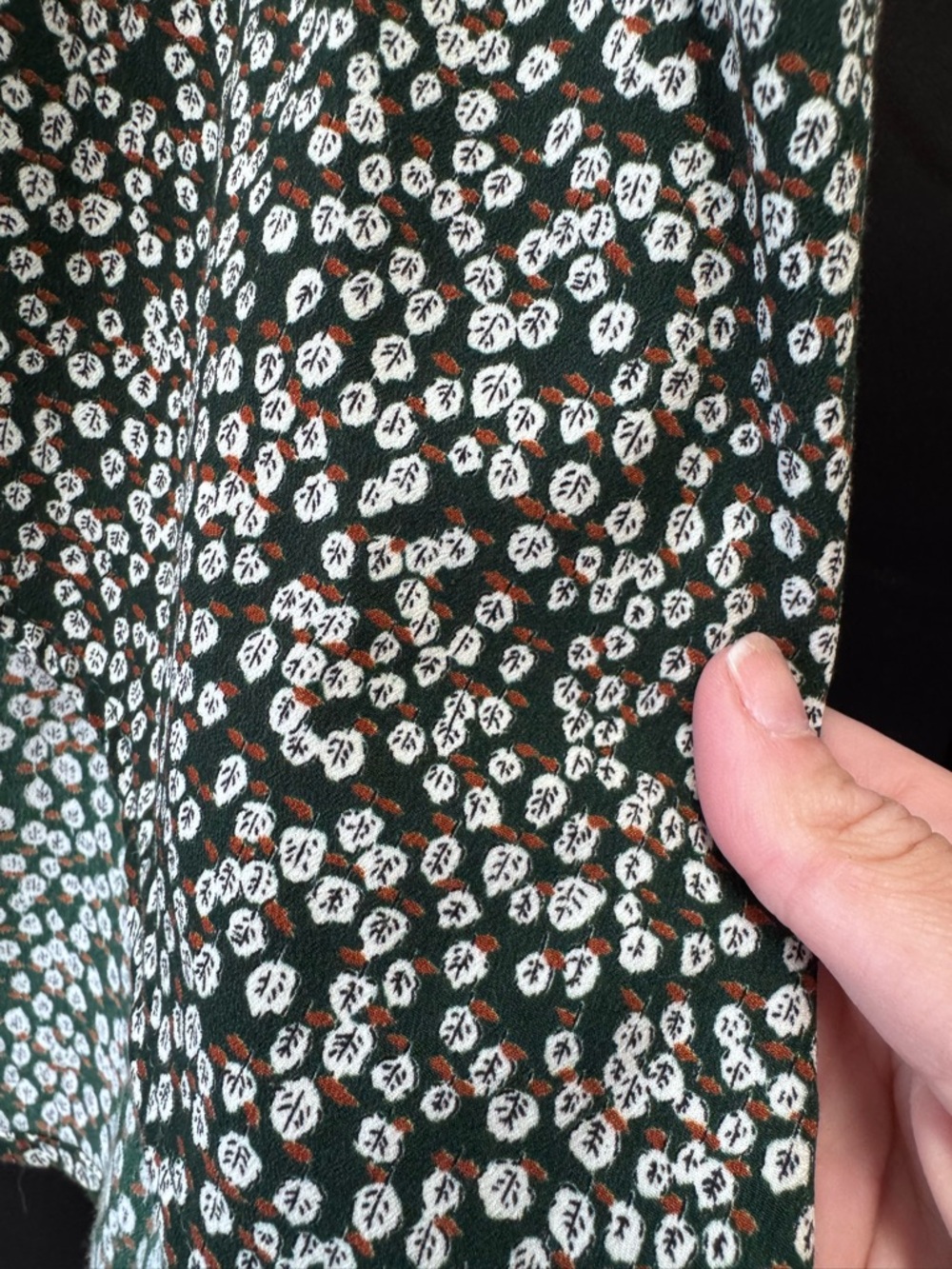 Princess Polly Green Floral Wrap Midi Skirt with Side Tie - Picture 3 of 5